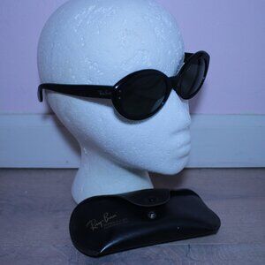 Ray-Ban B&L W0956 Oval Black Acetate Sunglasses